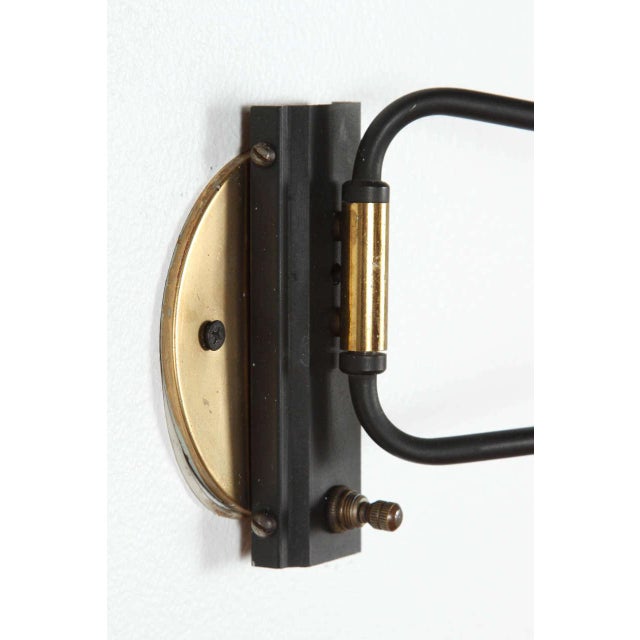 1960s Red Articulated Sconce by Rene Mathieu For Sale In Los Angeles - Image 6 of 9