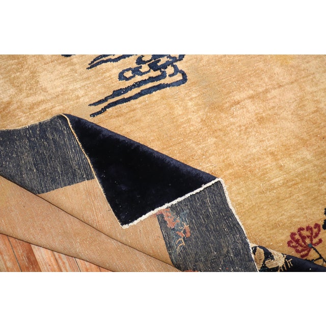 Early 20th Century Early 20th Century Zabihi Collection Chinese Eclipse Room Size Rug - 8' x 9'8" For Sale - Image 5 of 10