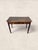 Wood Antique English Oak Two Drawer Side Table on Tapered Legs For Sale - Image 7 of 8