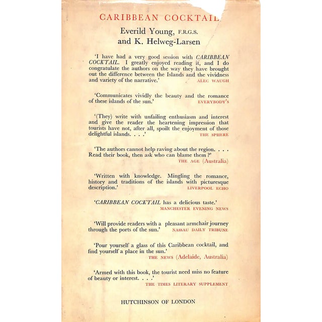 "Carribean Cocktail is intoxicating because it is an adventure in time as well as in space. It's ingredients, bitter or...