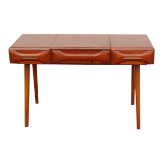 1950s Danish Modern Franklin Shockey Sculptured Pine Vanity For Sale