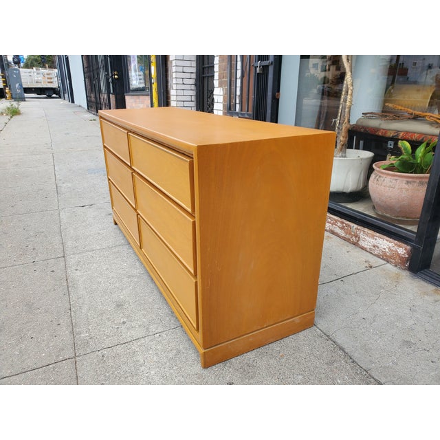 Mid-Century Bleach Mahogany Dresser For Sale - Image 9 of 17