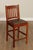 Mission 1990s Stickley Mission Collection Pair of Cherry and Leather Slat Back Stools For Sale - Image 3 of 12