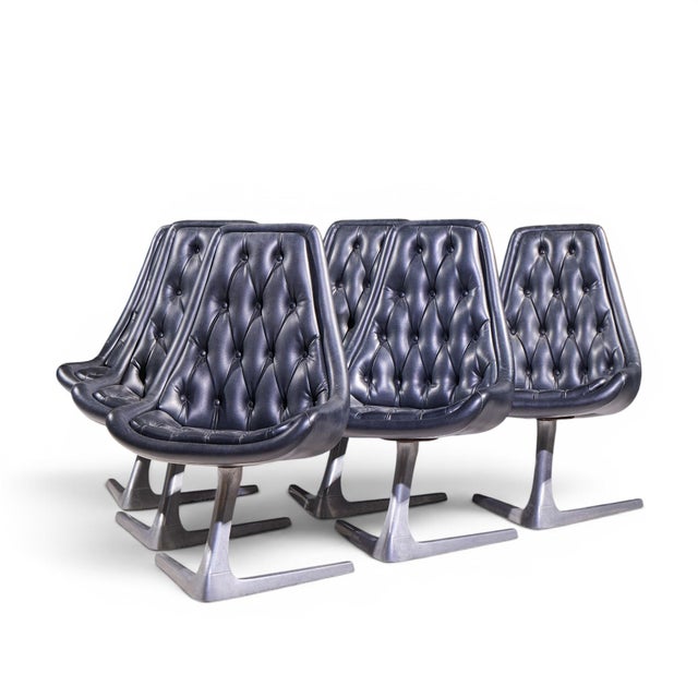 Mid-Century Modern Chromcraft Star Trek Mid Century Chairs - Set of 6 For Sale - Image 3 of 11