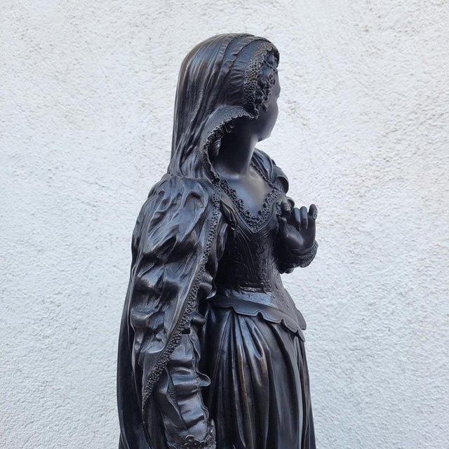 Mathurin Moreau, Mary Stuart, 19th Century, Bronze For Sale - Image 12 of 15