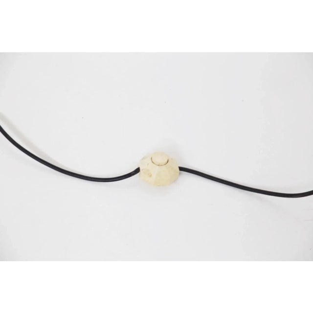 Black Floor Lamp in Marble and Brass attributed to Angelo Ostuni, 1960s For Sale - Image 8 of 9