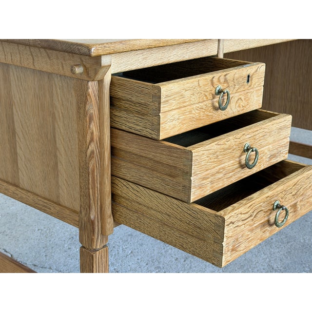 Mid-Century Modern Mid-Century Modern Oak Writing Desk by Henning Kjærnulf, 1960s For Sale - Image 3 of 13
