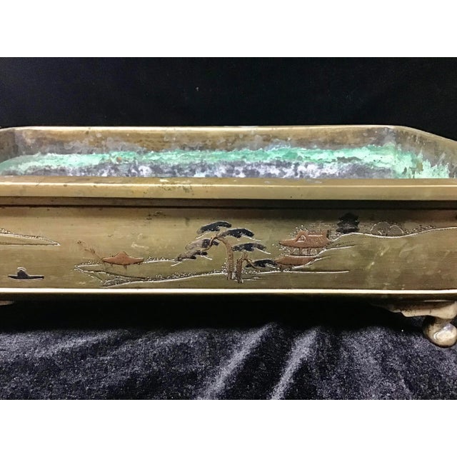 Fine Bronze from Japan with great weight and strength. Large form for Bonsai presentation. Elegant style and beautiful...