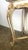 19th C. French Painted & Parcel Gilt Table W/ Marble Top For Sale - Image 17 of 17