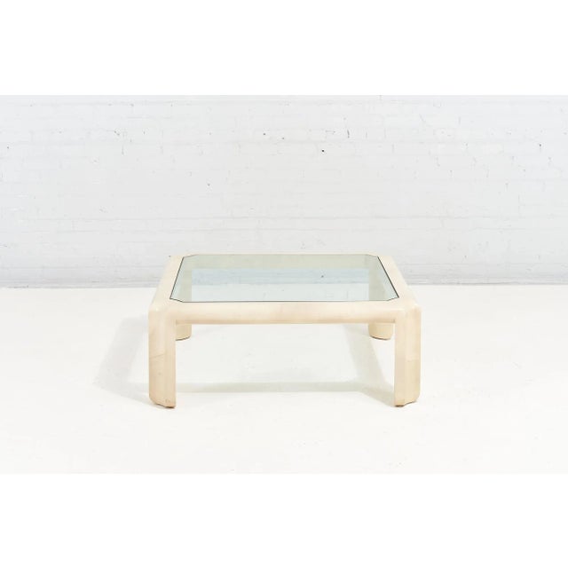 Mid-Century Modern Karl Springer Goatskin Coffee Table, 1970 For Sale - Image 3 of 7