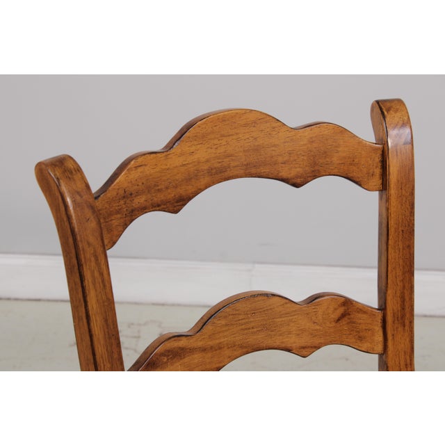 2000 - 2009 Set of 8 Drexel Heritage Country French Ladderback Chairs For Sale - Image 5 of 17