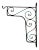 Large Wrought Iron Scrolling Wall Mounted Bracket for Lanterns or Signs For Sale