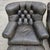 Vintage Henredon for Ralph Lauren English Chesterfield Leather Chair & Ottoman a Pair For Sale In Miami - Image 6 of 18