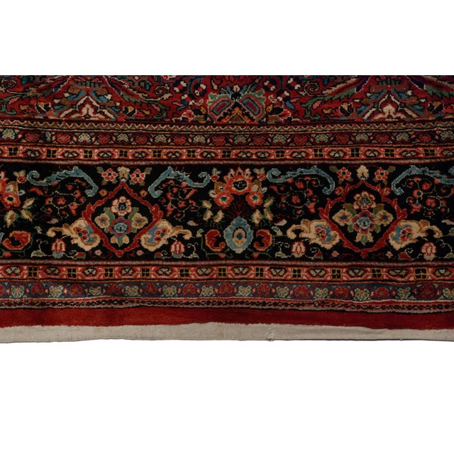 Persian Vintage Mahal Rug - 12'4" X 19'1" For Sale - Image 3 of 10
