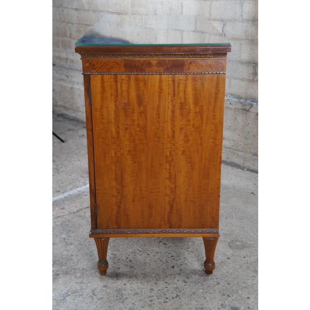 Late 19th Century Antique Art Deco Neoclassical Satinwood Buffet Cabinet For Sale - Image 10 of 10