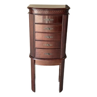 Vintage Powell Art Deco Style Jewelry Armoire For Sale