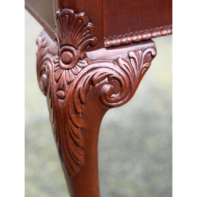 Early 21st Century Flame Mahogany Ball and Claw End Table For Sale - Image 10 of 10