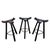 Mid-Century Modern Vintage Brutalist Spanish Marbella Stools, 1970s, Set of 3 For Sale - Image 3 of 10