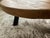 Brutalist Round Tripod Coffee Table in Stained Oak, 1970s For Sale - Image 6 of 8