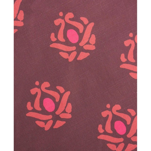 Traditional 22" Harper Pillow in Maroon For Sale - Image 3 of 5