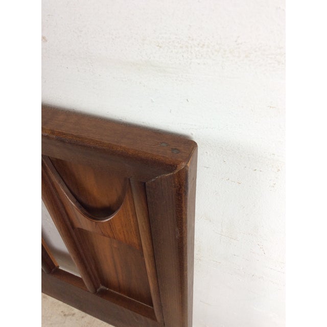 Mid Century Modern Walnut Twin Headboard by Perspecta From Kent Coffey For Sale - Image 10 of 18