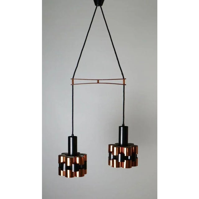 Metal Vintage Danish Suspension Lamp from Fog & Morup, 1960s For Sale - Image 7 of 7