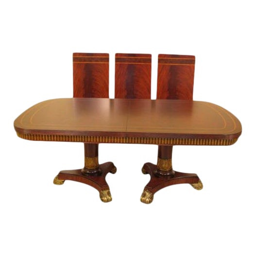 Maitland Smith 3530 282 Regency Style Mahogany Dining Room Table