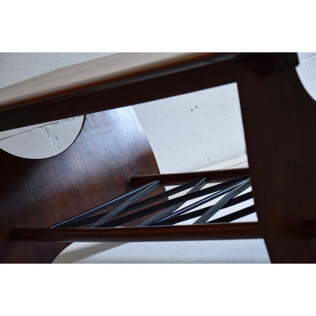 Wood Mid-Century French Rosewood 2-Tier Coffee Table, 1958 For Sale - Image 7 of 11