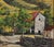 Impressionist Stone Barn in Foothills, Mid Century Pastoral Landscape For Sale - Image 3 of 4