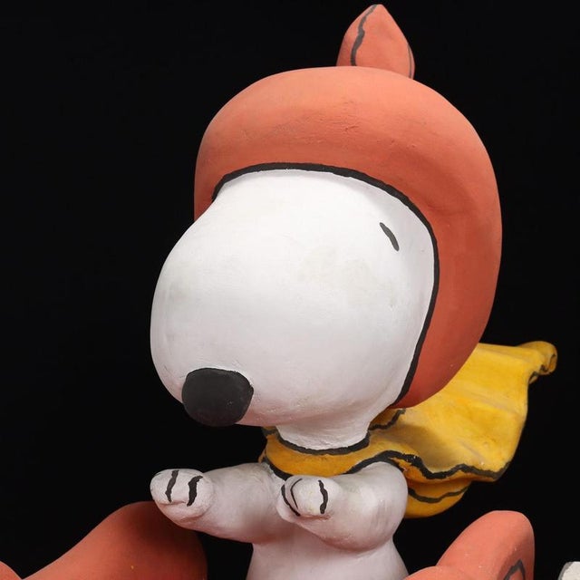 Vintage Snoopy with Chariot and Temple Plywood, 1990s For Sale - Image 5 of 15