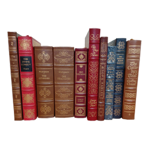 1980s Easton Press Leather Bound Books Set of 10
