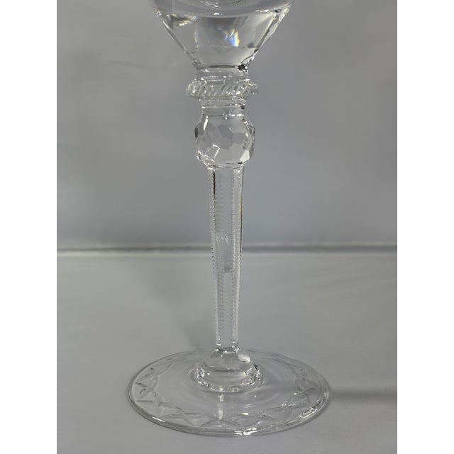 Transparent Vintage Rogaska Gallia Crystal Water Goblets- Set of 4 For Sale - Image 8 of 8