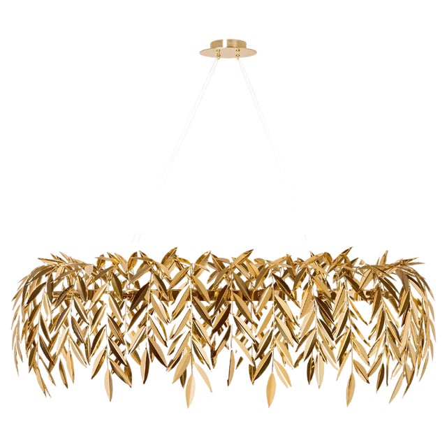 Gold Brass Azores Chandelier by InsidherLand For Sale