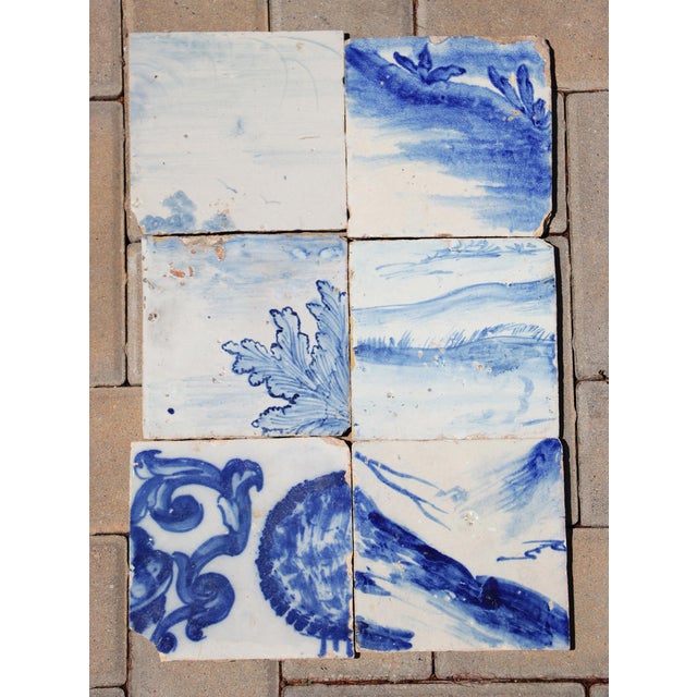 Circa: 18th Century. Country: Portugal. Material: Earthenware, Tin-glazed pottery. Item condition: Some chips and...