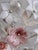 Vintage Murano Style Floral Chandelier – Romantic Pink & White Glass Bouquet Light For Sale - Image 9 of 17