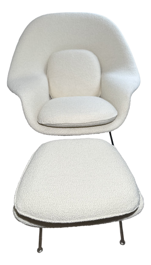 Set of Womb Chair and Ottoman by Eero Saarinen for Knoll International, 2010s