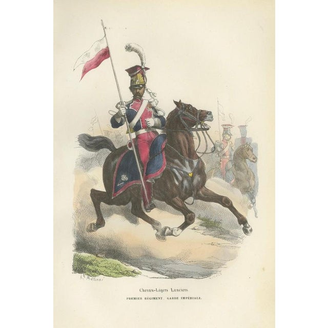 Mid 19th Century Chevau-Léger Lancer, Imperial Guard, 1843, Paper For Sale - Image 5 of 10