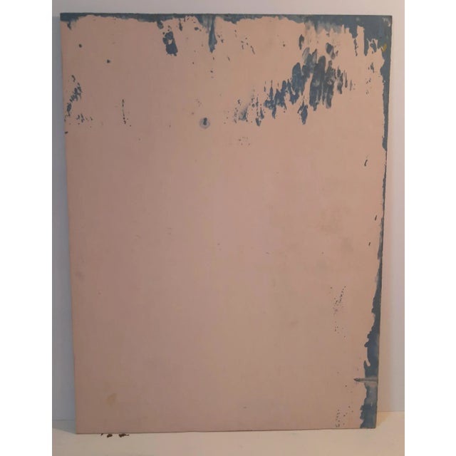 Abstract Abstract Modern Floral Painting Style of Picasso Portocarrero For Sale - Image 3 of 6