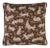 Schumacher Cottontails Pillow In Chestnut For Sale