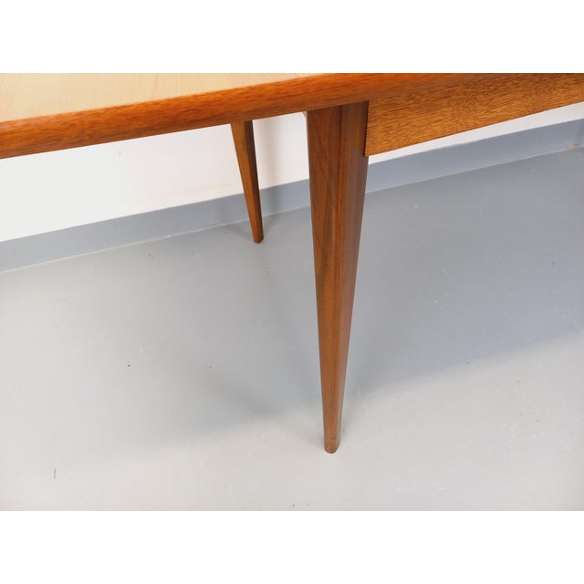 Scandinavian-Style Rectangular Dining Table in Teak with Extensions, 1950s-1960s For Sale - Image 6 of 18