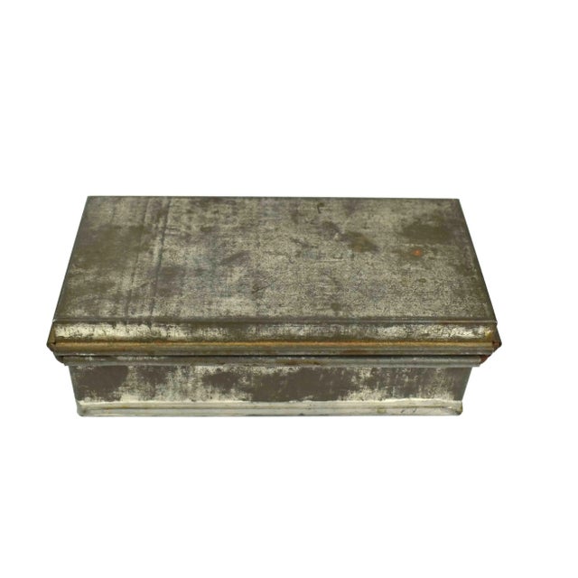 Mid 20th Century Handmade Galvanized Metal Box Chairish