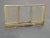 Vintage French Country Gold Metal & Brass Fireplace Screen With Metal Curtain For Sale In Los Angeles - Image 6 of 13
