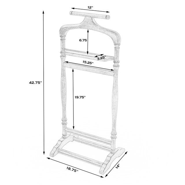 A perfect piece to organize and hang apparel, so you can ease into your morning routine without a wrinkle, this Black...