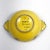 1930s Vintage Henriot Quimper Soleil Yellow Handled Bowl/Cider Cup With Breton Man & Floral Motif For Sale - Image 5 of 7