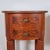 2000s Petite Oval Cherry & Burl Wood Inlay Traditional Side Tables Nightstands W/ Single Drawers, a Pair For Sale In Washington DC - Image 6 of 12