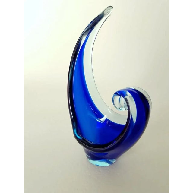 Italian Sommerso Murano Glass Vase, 1960s, in Very Good conditions. Designed 1960 to 1969