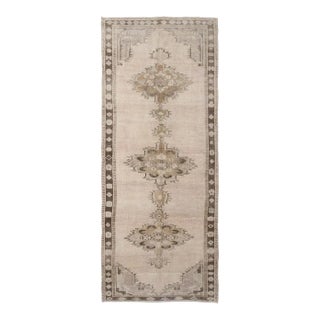 Oversized Vintage Washed Out Turkish Kars Rug For Sale