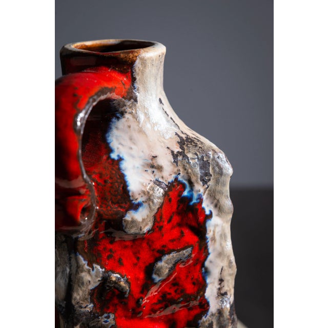 Ceramic Vintage Fat Lava Vase by Ü-Keramik, 1960s For Sale - Image 7 of 11