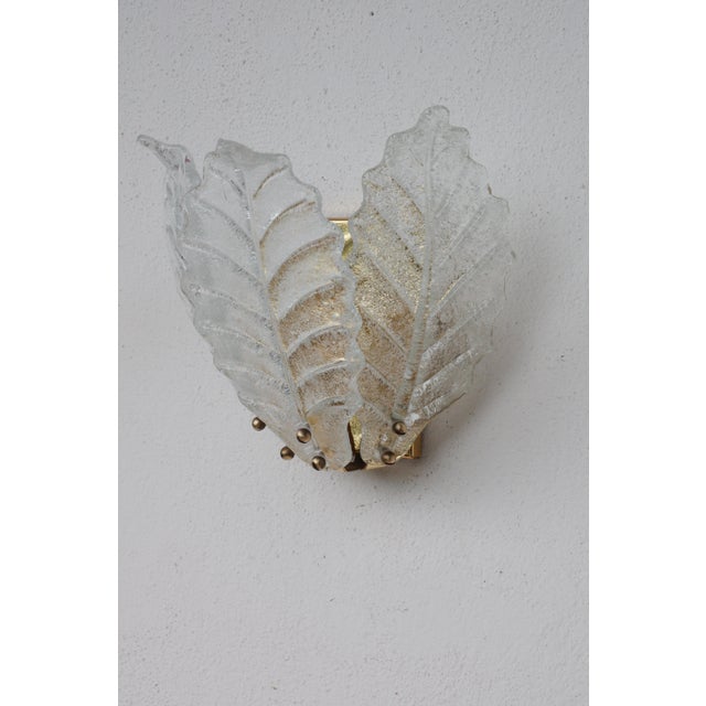 1970s Taormina Murano Ceiling Light and Murano Glass Wall Light - Set of 3 For Sale - Image 11 of 14