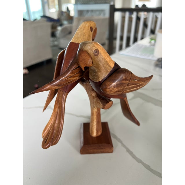 Mid Century Danish Modern Parrots on a Branch For Sale - Image 12 of 12